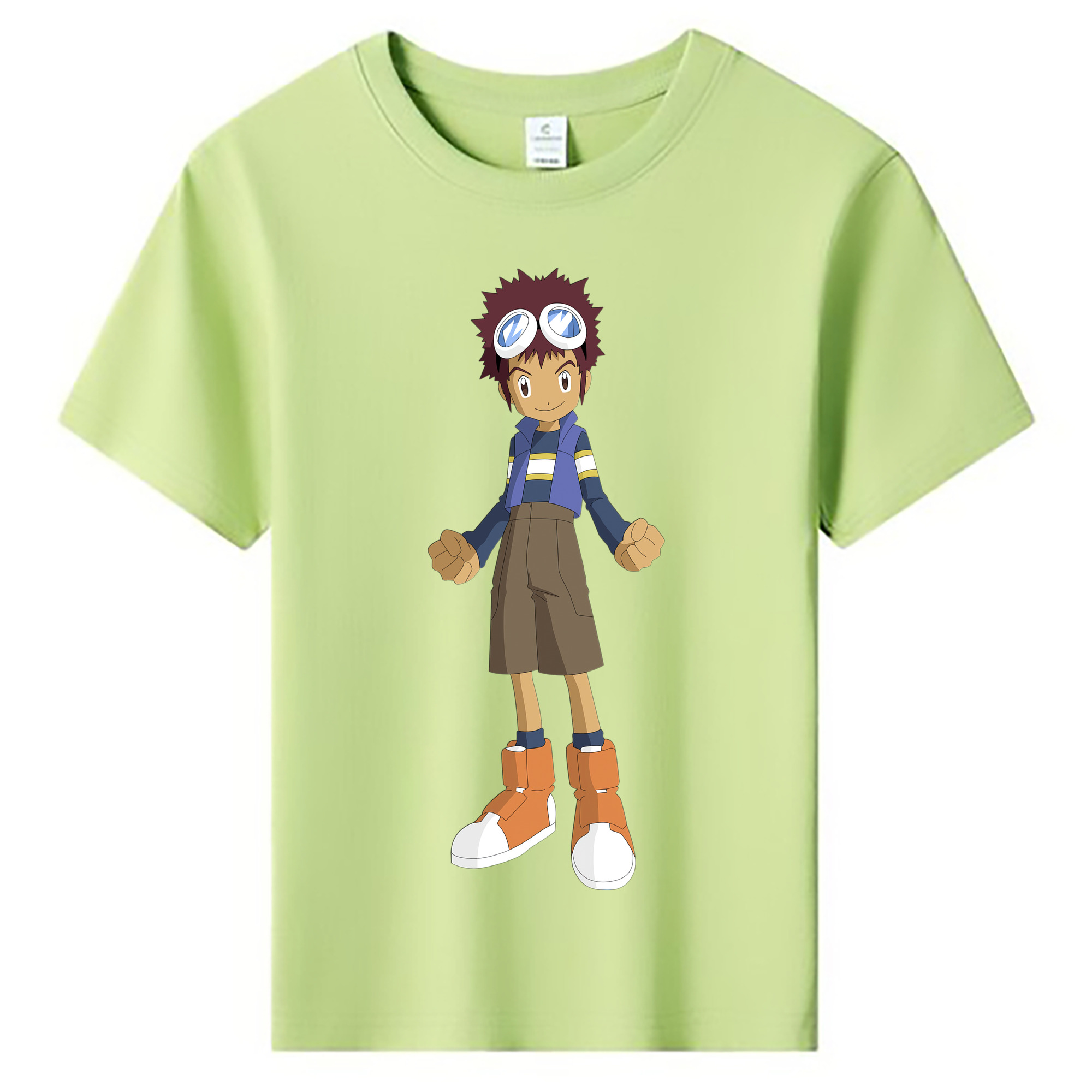 （画像用） Digimon デジタルモンスター/デジモン 綿100％キッズTシャツ（フロントプリント）